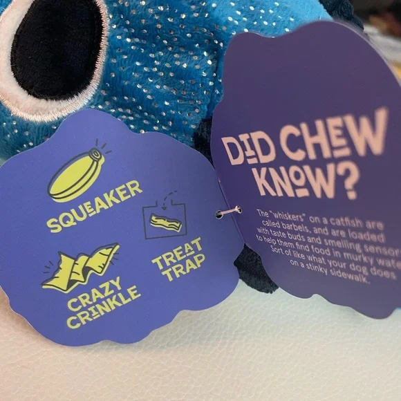 NWT Bark Catfish Claude dog toy - Picture 7 of 8